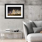Industrial Refinery Nightscape Wall Art