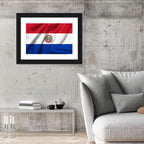 Paraguay Flag with Emblem Wall Art
