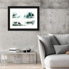 Water Buffalo in Misty Watercolor Wall Art