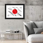 Japanese Flag Circle Study Wall Art