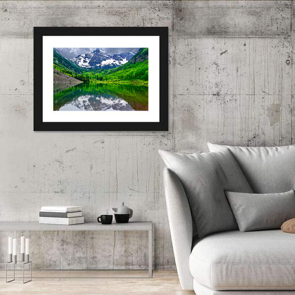 Maroon Bells, Aspen Colorado Wall Art in a room, landscape