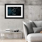 Virgo Constellation Diagram Wall Art