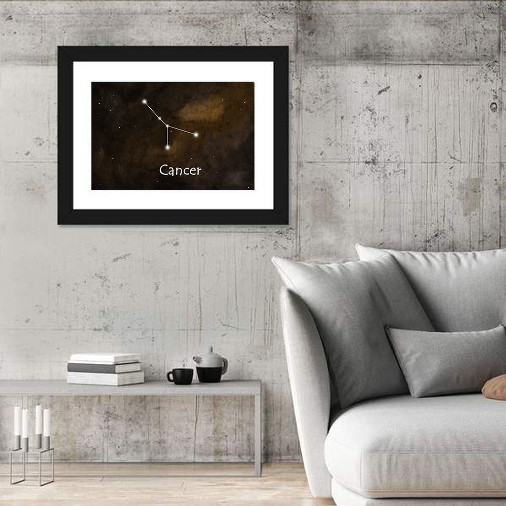 Cancer Zodiac Constellation Wall Art