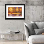Autumn Lake Reflection Wall Art