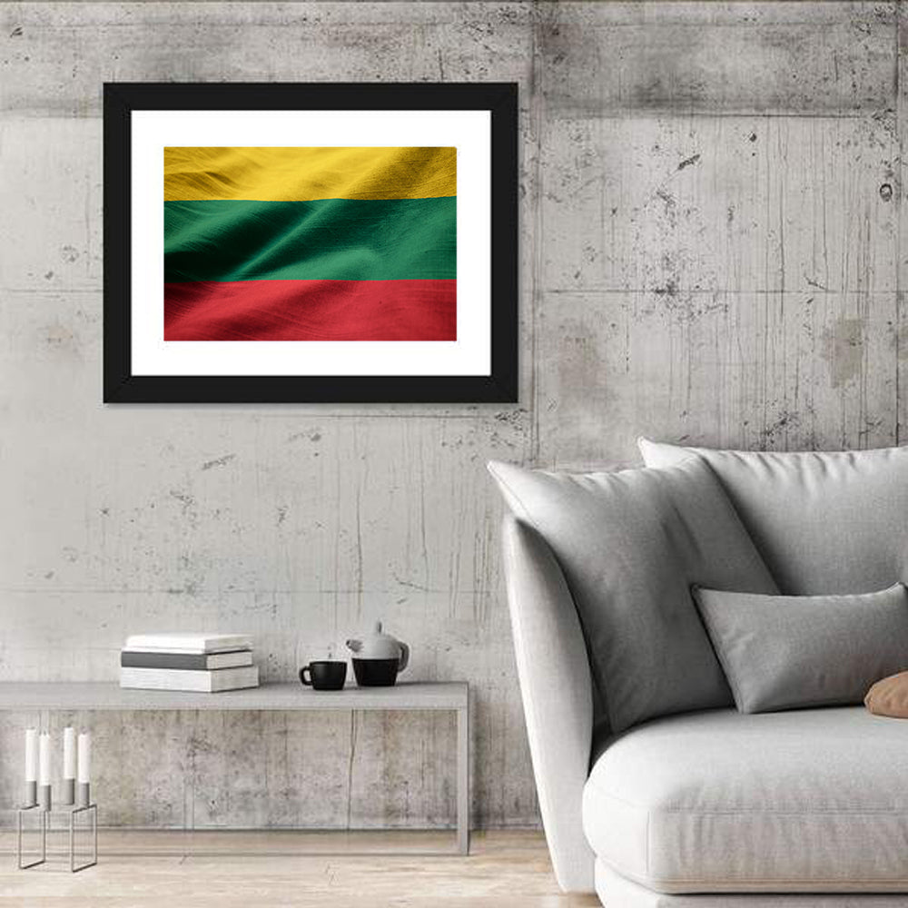Lithuanian Flag Wall Art