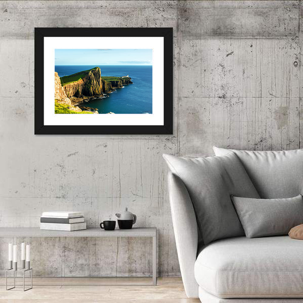Neist Point Lighthouse, Scotland Wall Art in a room, landscape