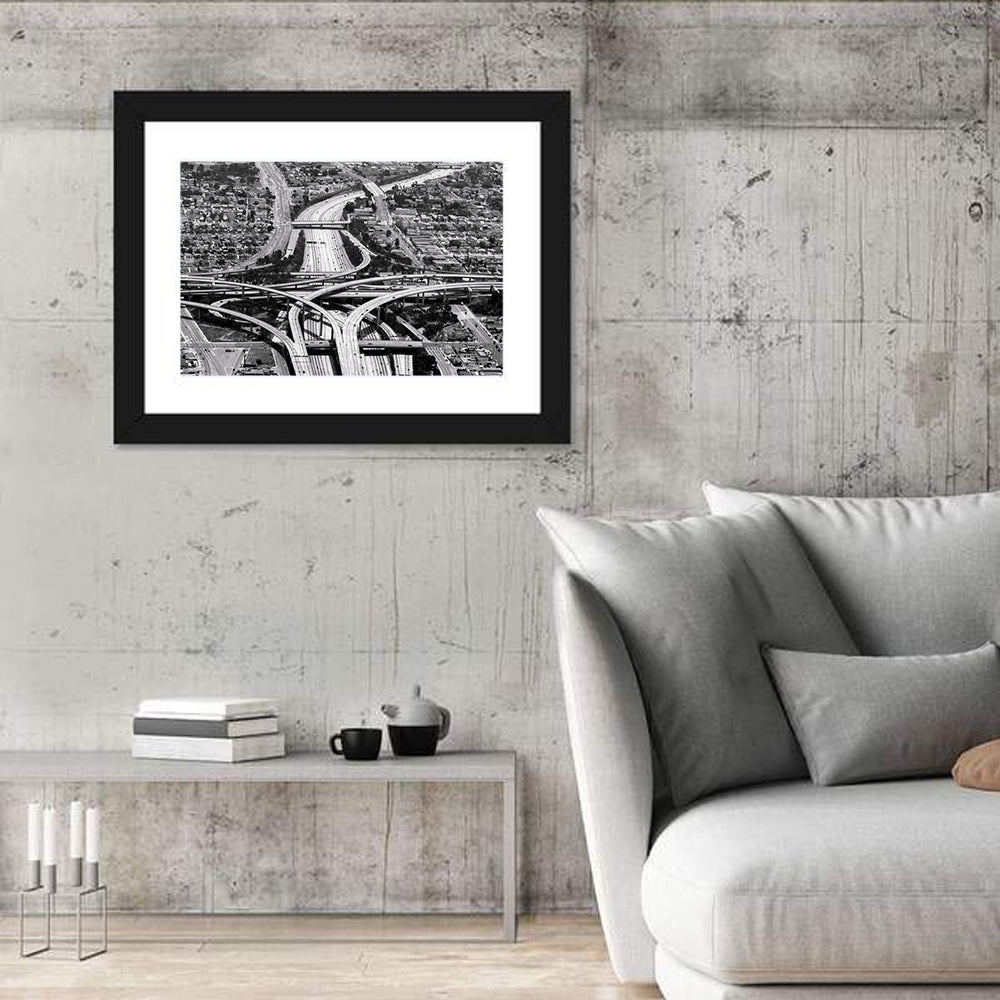 Monochrome La Airport Interchange Wall Art