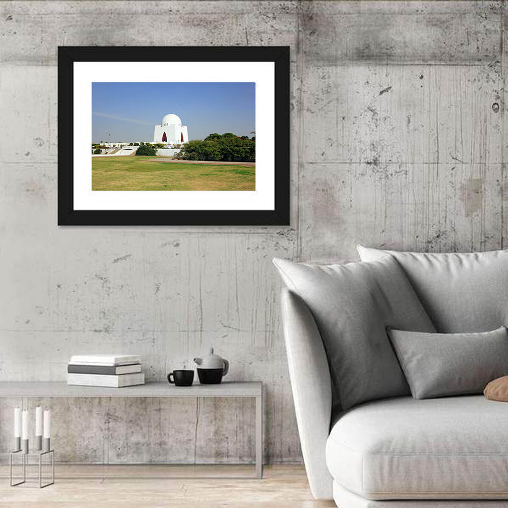 Mazar-e-quaid Mausoleum Wall Art in a room, landscape