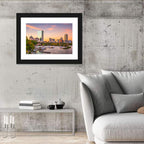 Boston Skyline at Sunset Wall Art