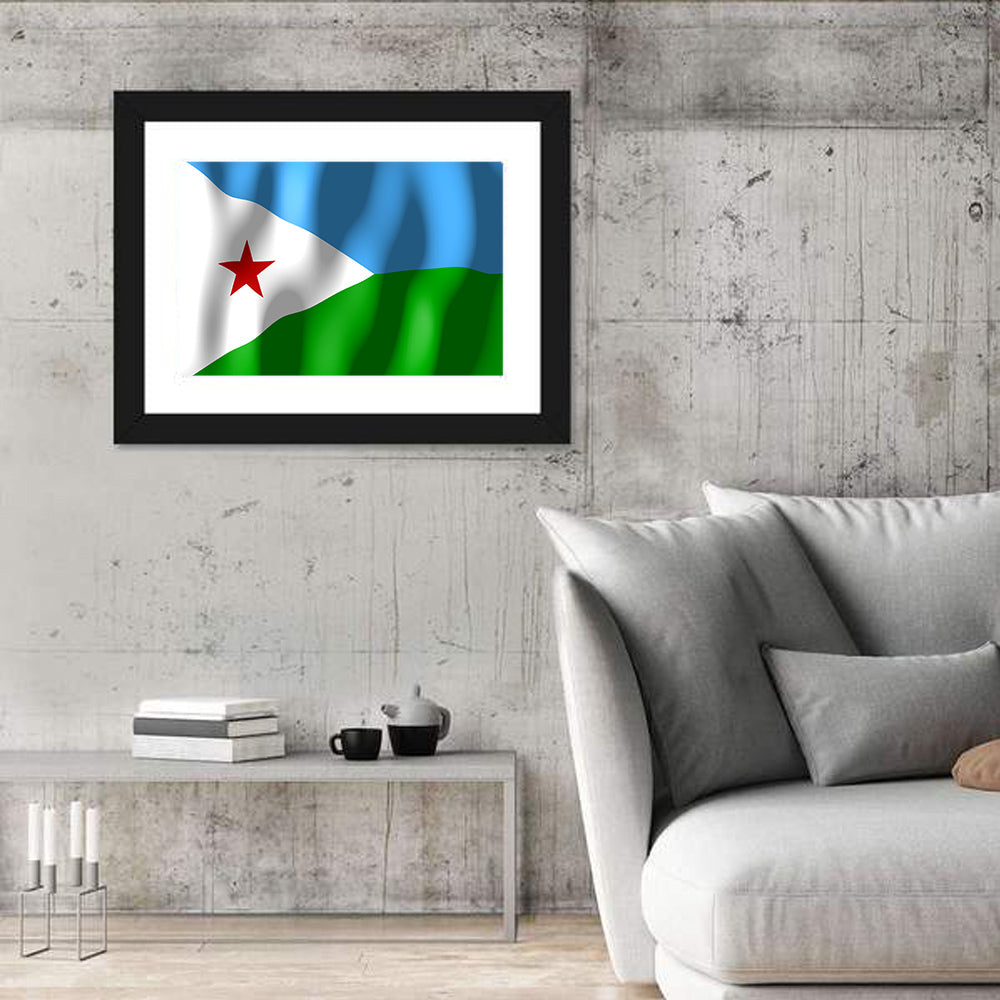 Flag of Djibouti Wall Art