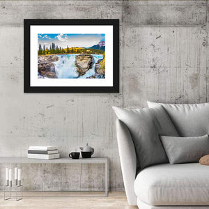 Waterfall Of Athabasca Wall Art