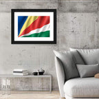 Seychelles Flag Wall Art