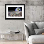 Earth Sinking Into Plastic Ocean Wall Art