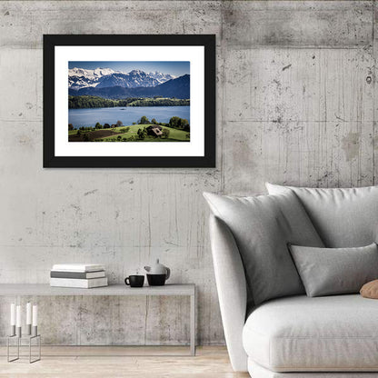 View From Merlischachen Over Lake Lucerne Wall Art