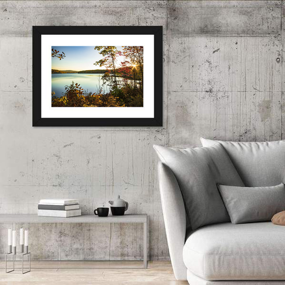 Lake Scranton Autumn Sunset Wall Art