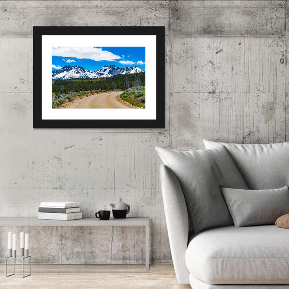 Sawtooth Byway Dirt Road, Idaho Wall Art