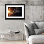 International Space Station at Sunrise Wall Art