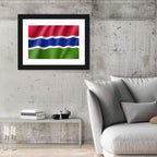 Gambia National Flag Wall Art