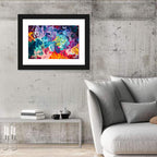 Vibrant Acrylic Swirls Wall Art