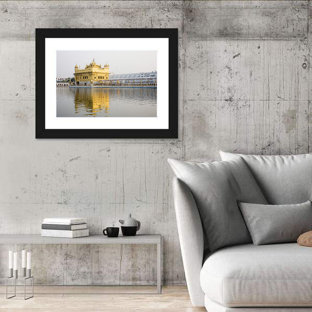 Golden Temple Reflection, Amritsar Wall Art in a room, landscape