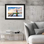 Kinderdijk Windmills at Golden Hour Wall Art