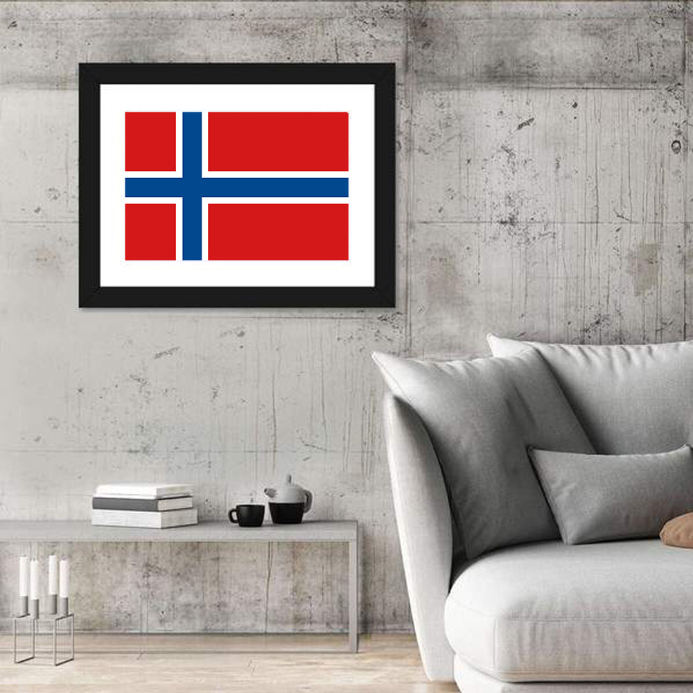 Norwegian Flag Graphic Wall Art