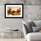 Winding Autumn River Wall Art