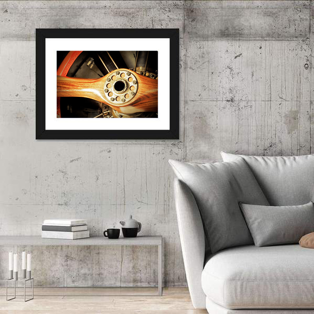Vintage Wooden Propeller Wall Art