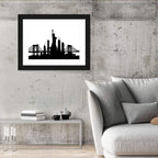 New York City Skyline Silhouette Wall Art