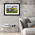 Kirkjufell Peak and Kirkjufellsfoss Wall Art