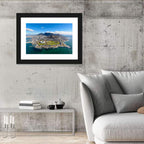 Cape Town Aerial View with Table Mountain Wall Art