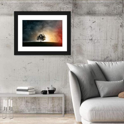 Tree Under Starry Sky Wall Art