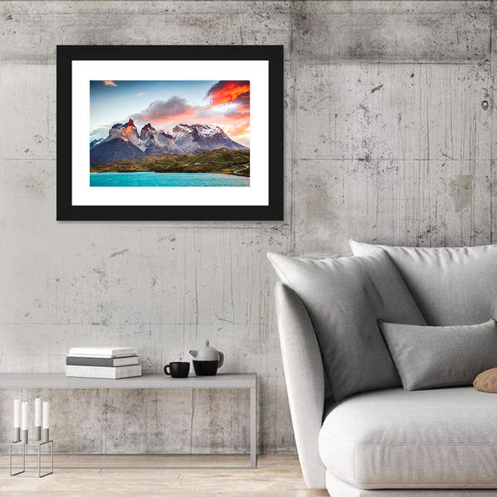 Torres Del Paine Sunset Wall Art