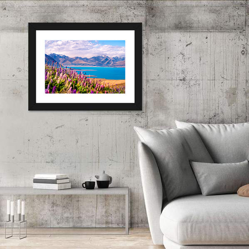 Lake Tekapo Lupine Meadow Wall Art