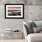 Megyeri Bridge at Dusk Wall Art