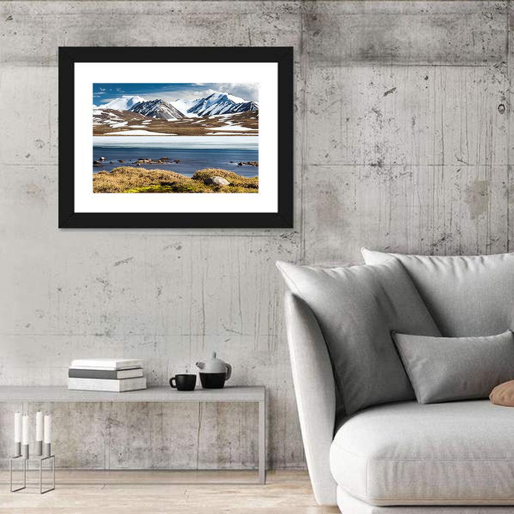 Barskoon Mountain Range Wall Art in a room, landscape