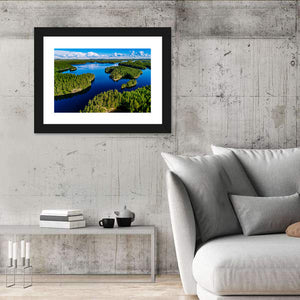 Blue Lakes & Green Forests In Finland Wall Art