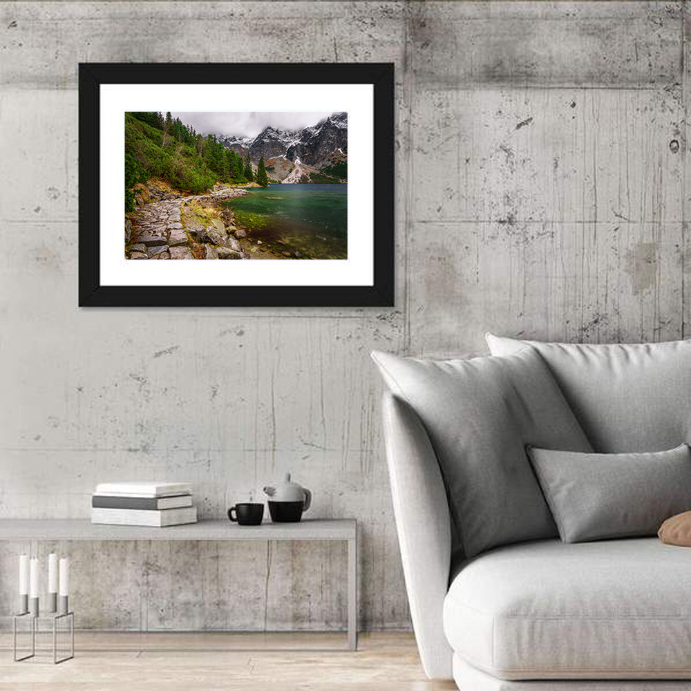 Mountain Lake In High Tatras Slovakia Wall Art