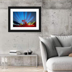 Starry Night Oil Pump Jack Wall Art