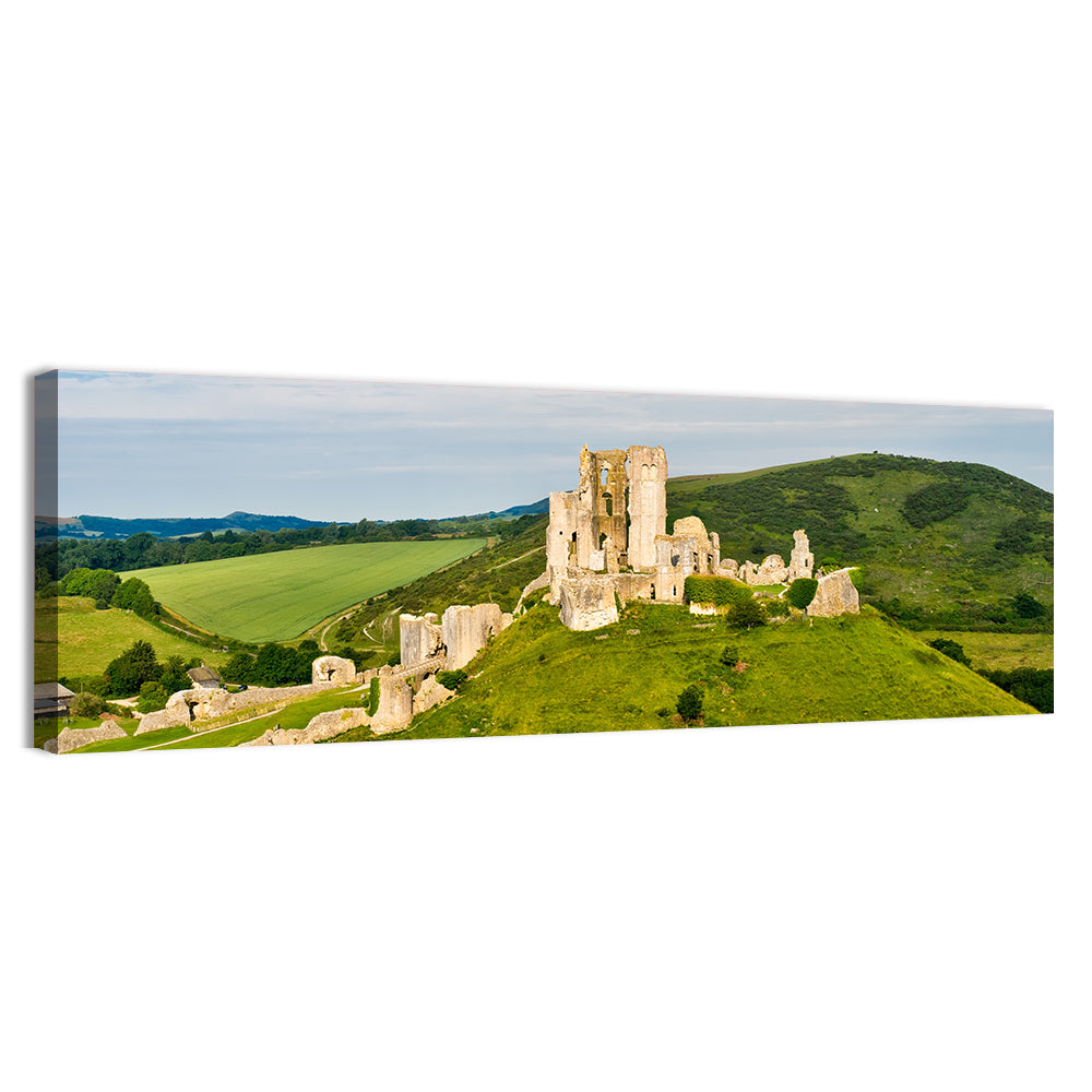 Corfe Castle Ruins Wall Art