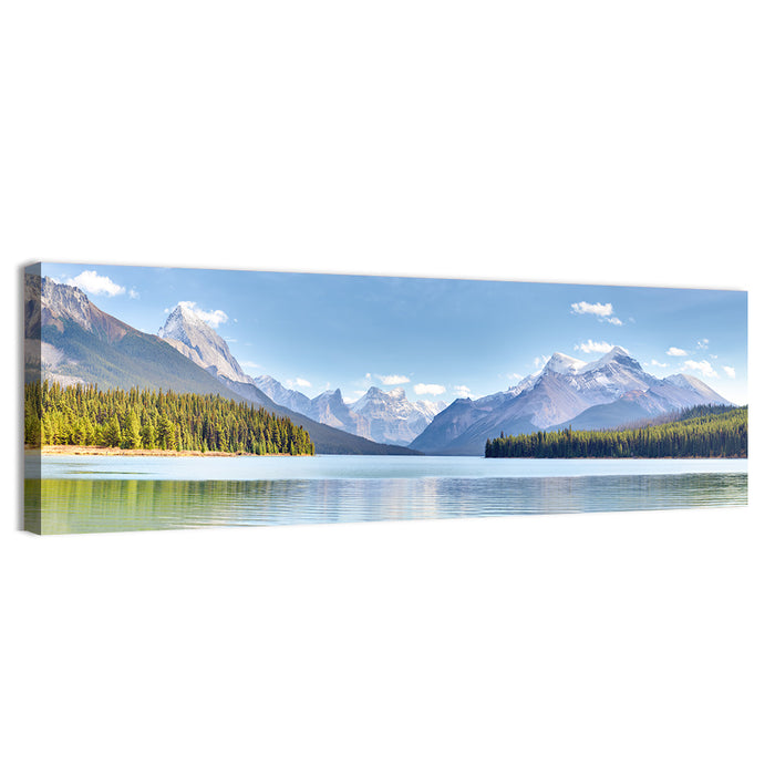 Spirit Island Maligne Lake Wall Art as a canvas print