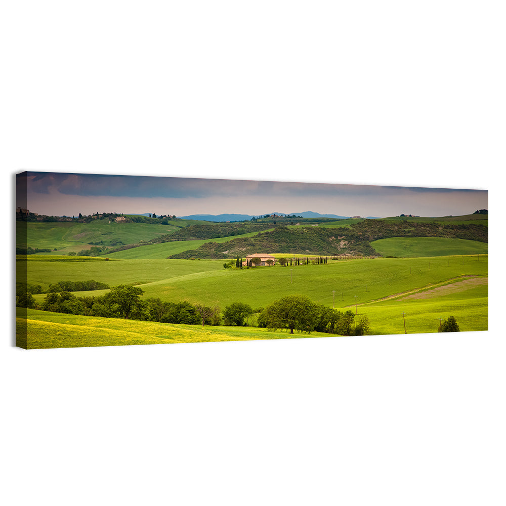 Tuscany in Summer Wall Art, canvas print, panoramic