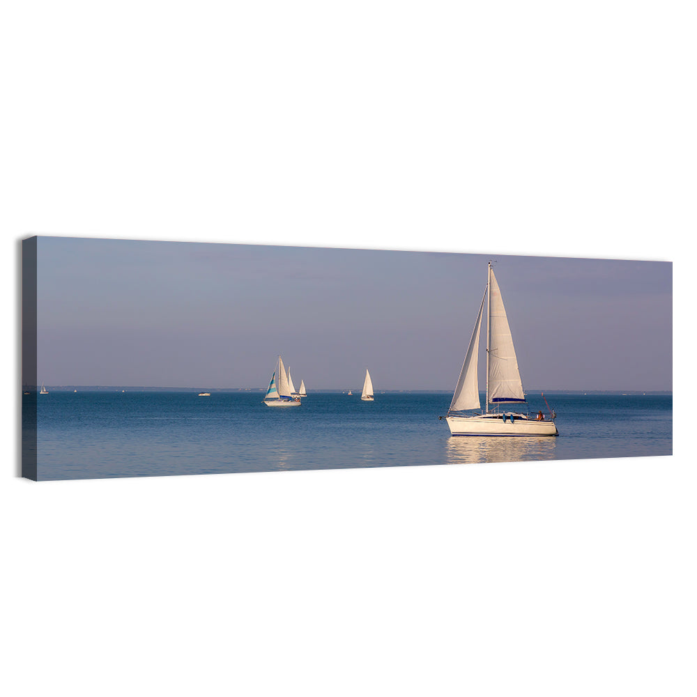Sailboats on Lake Balaton Wall Art