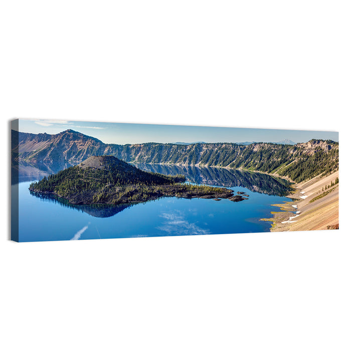 Crater Lake Caldera View Wall Art as a canvas print