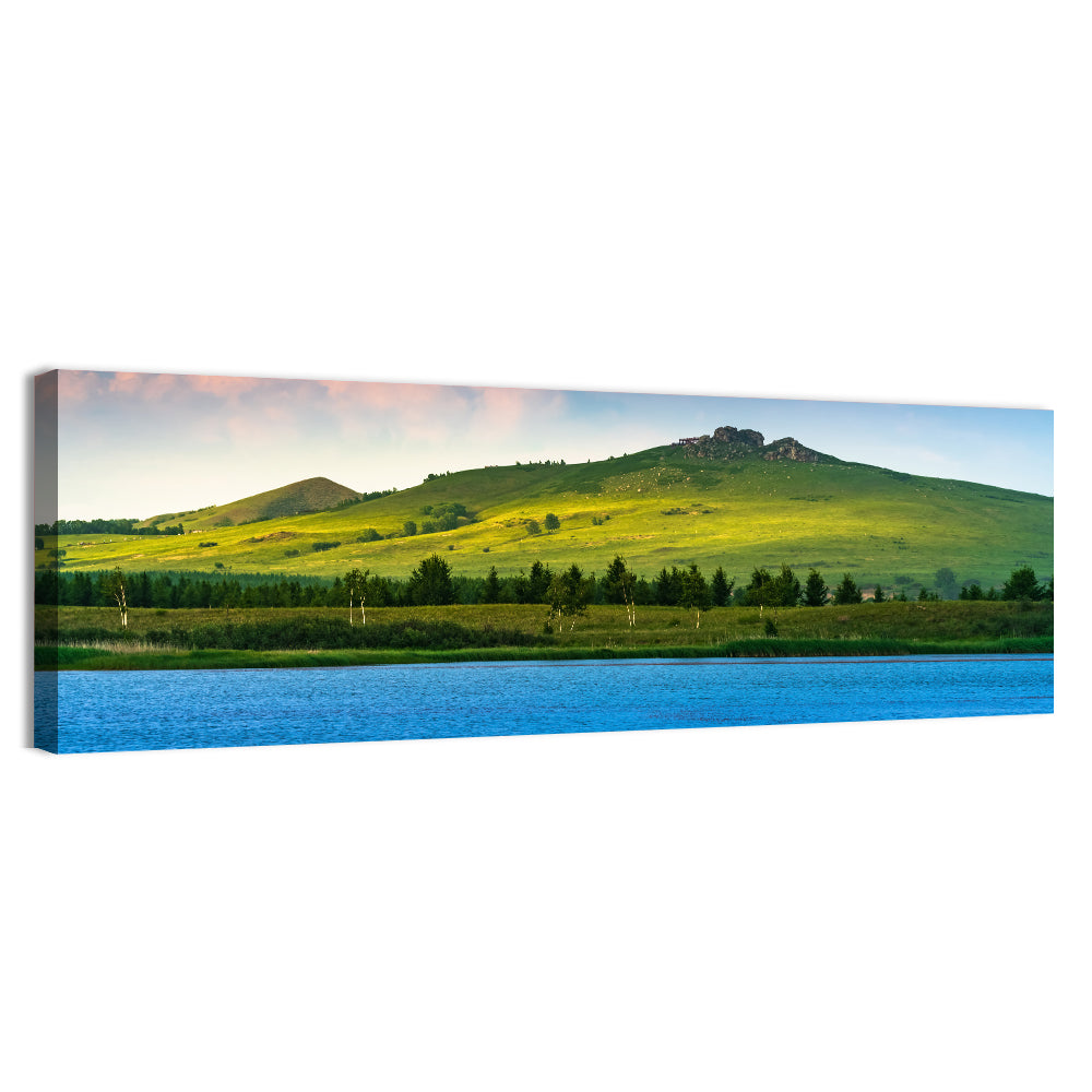 Hongsong Lake with Mountain Peak Wall Art