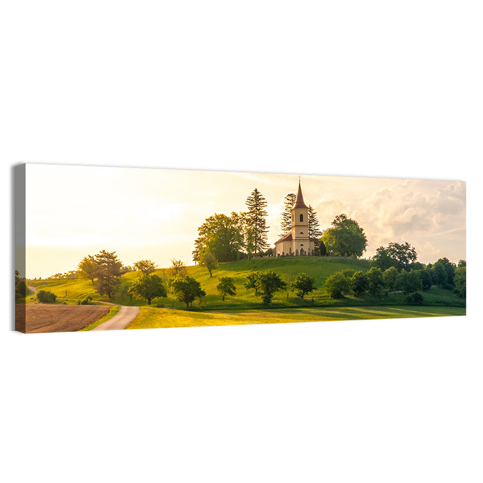 St Peter and Pauls Hilltop Church Wall Art as a canvas print
