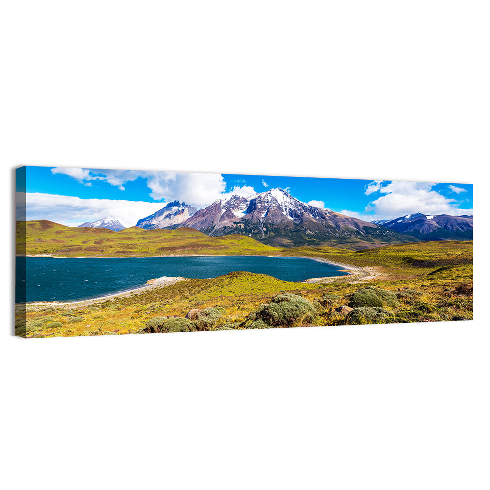 Lake Pehoe Wall Art, canvas print, panoramic