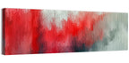 Red to Gray Oil Brushstrokes Wall Art