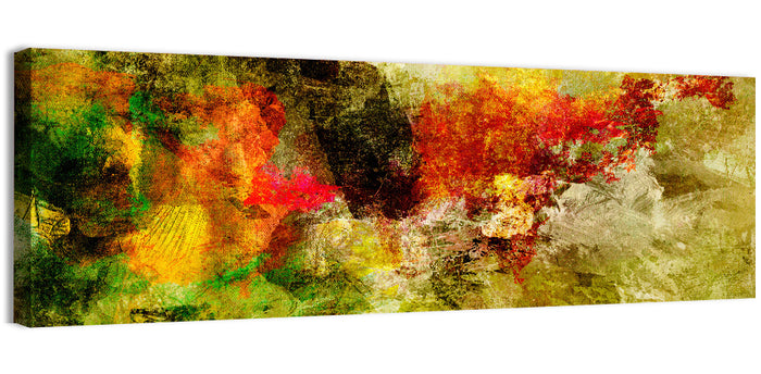 Layered Paint Texture Study Wall Art as a canvas print