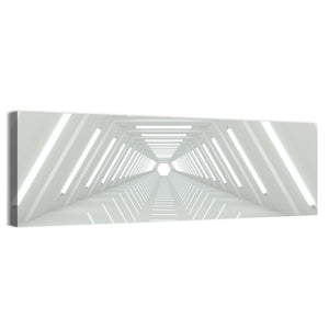 Isolated White Tunnel Wall Art